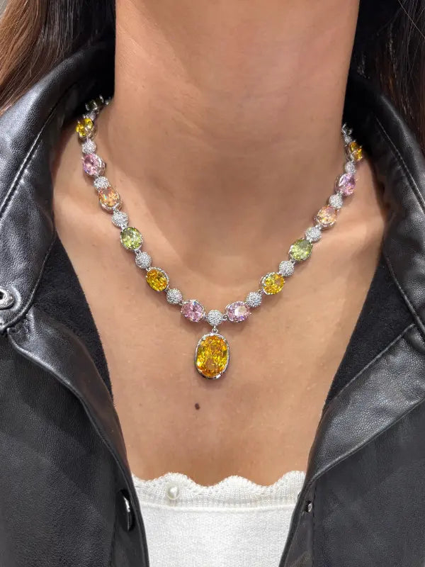 necklace with earrings