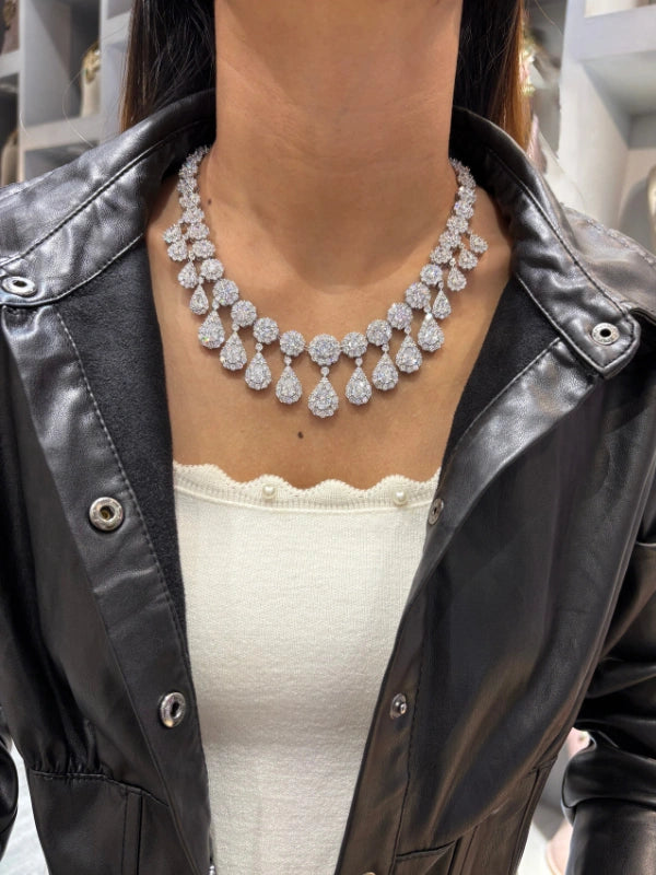 Necklace with matching earrings