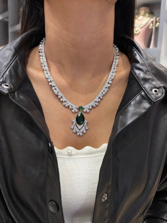 necklace with  matching earrings