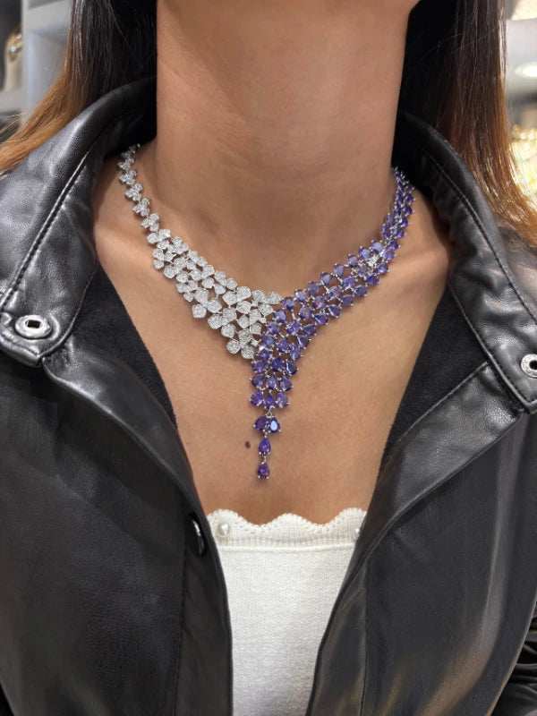 necklace with matching earrings