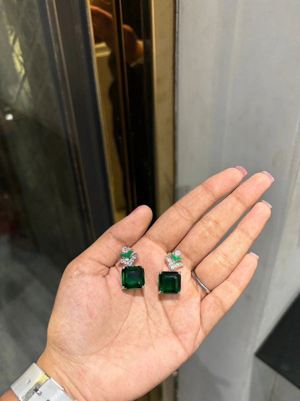 emerald earrings