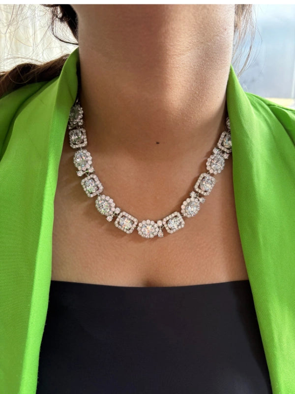 Cz Diamond Cut Necklace