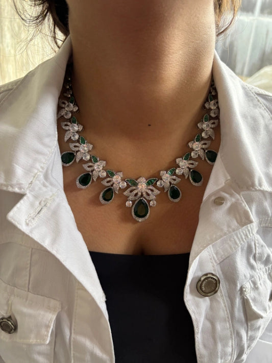 Necklace set with matching earrings