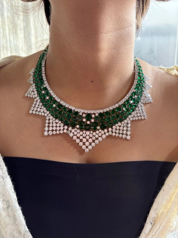 necklace with matching earrings