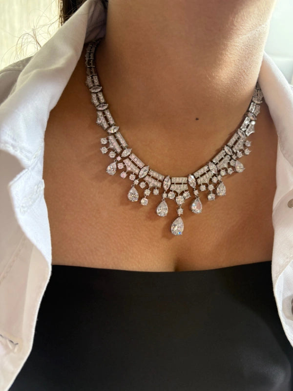 necklace with matching earrings