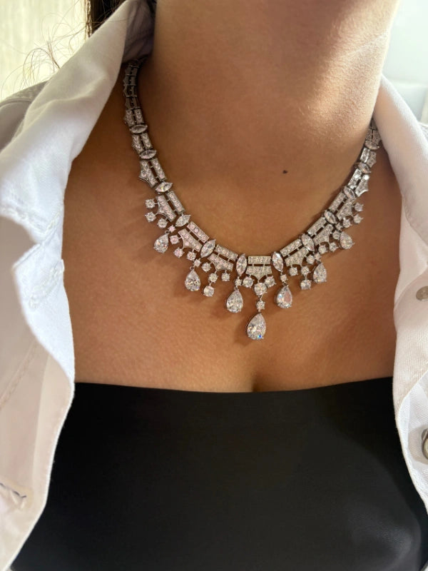 silver necklace