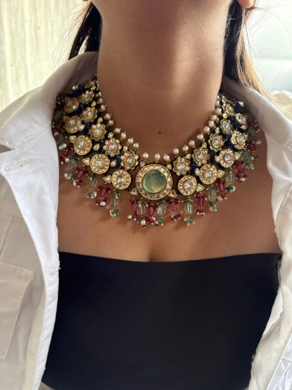 necklace with matching earrings