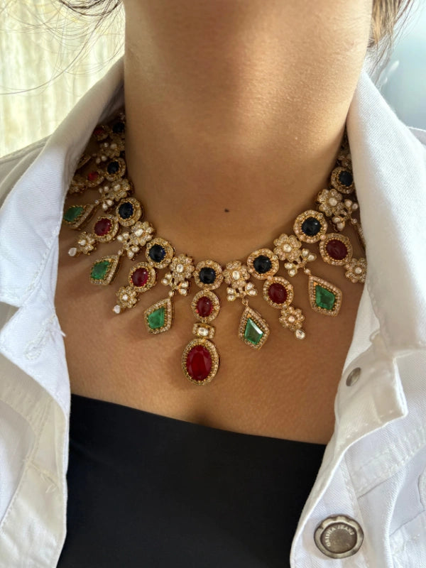 necklace with matching earrings