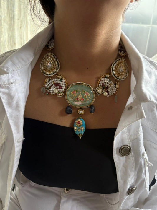 semi precious stone choker