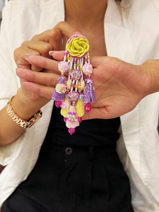 Flower Embroidery Earrings