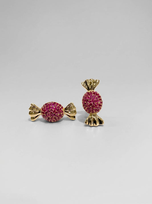 High-grade silver earrings base with a long-lasting gold finish.