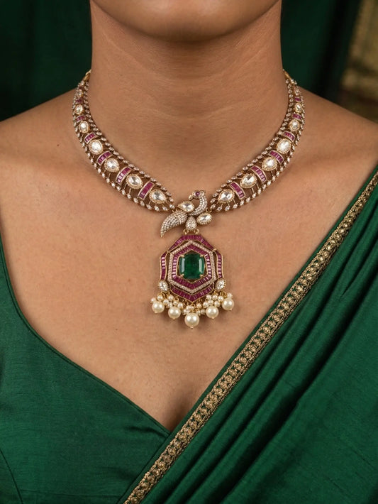 Victorian Necklace Set for Women with Earrings for Weddings Anniversary Birthday Gifts