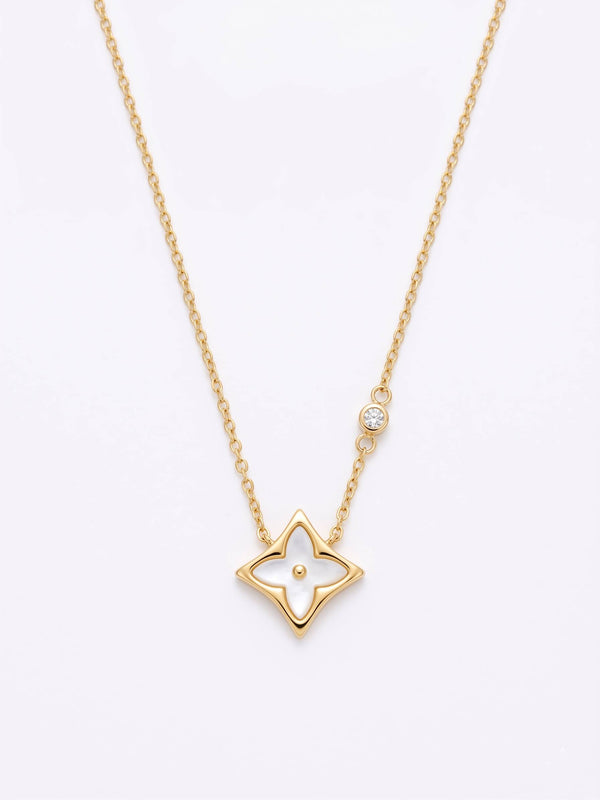 Jewel Street Anti-Tarnish Floral Pendant with Lightweight Chain for Women & Girls