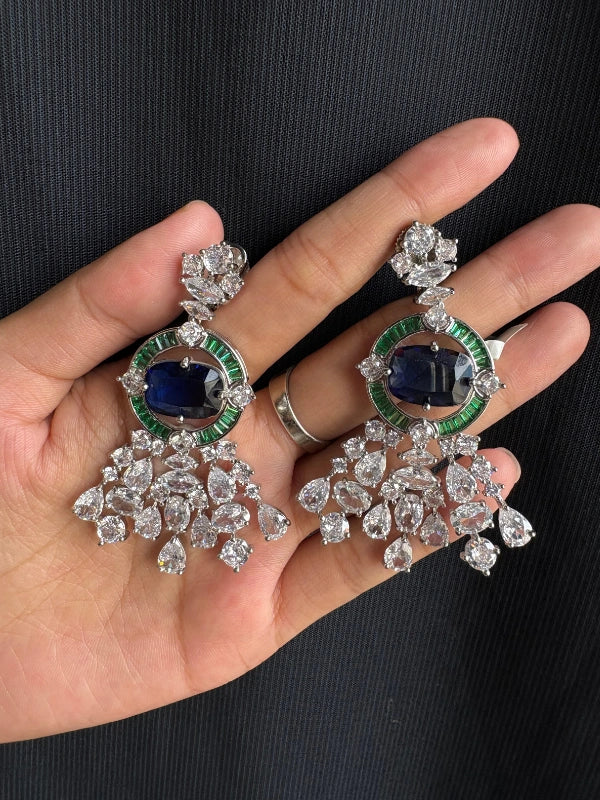 Blue Sapphire Earrings