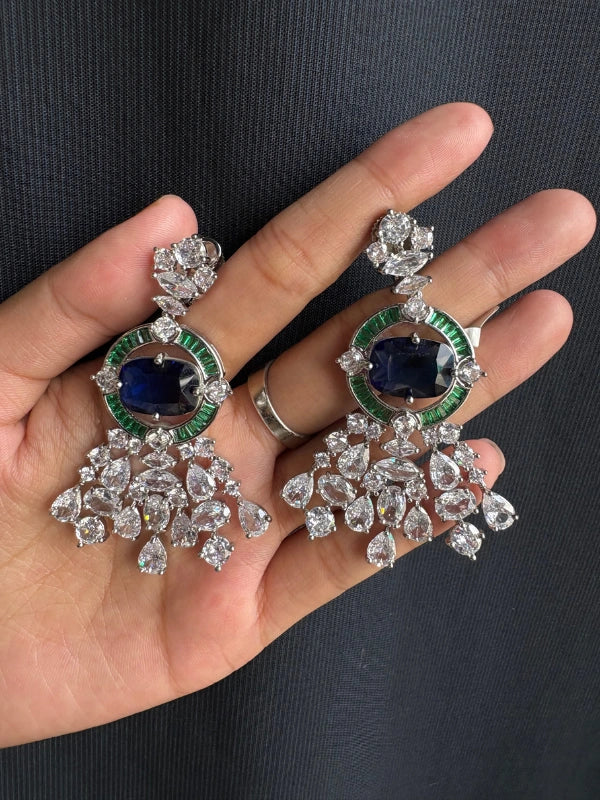 Blue Sapphire Earrings