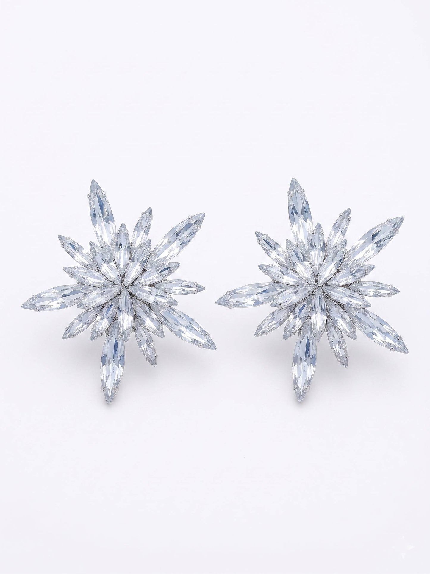 CZ Starfire Stud Earrings For Women | Latest Earrings Design