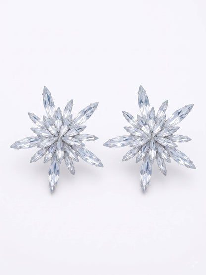 CZ Starfire Stud Earrings For Women | Latest Earrings Design