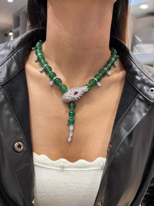 necklace with earrings