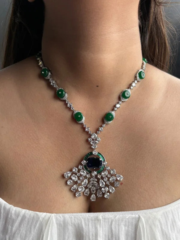 Cz princess pendent