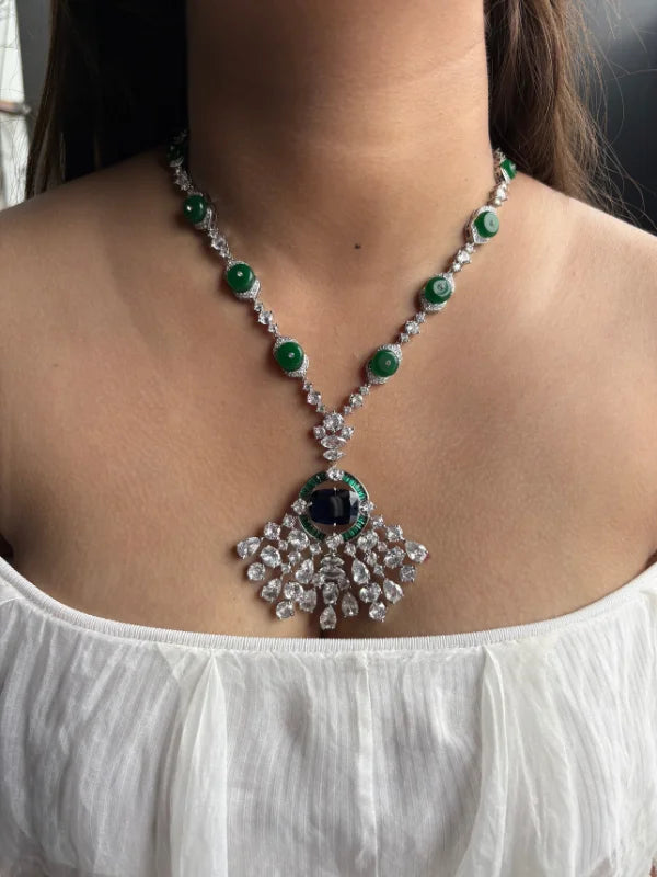 Cz princess pendent