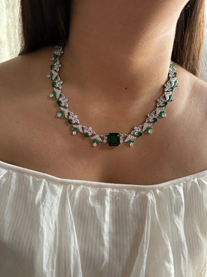 necklace with earrings 