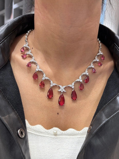 necklace with earrings 