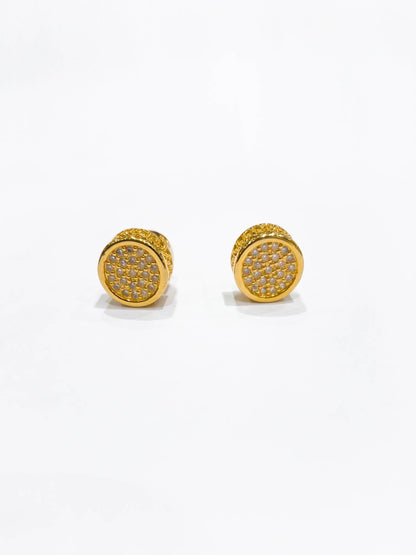 Elegant-Gold-Plated-Pave-Disc-Stud-Earrings1