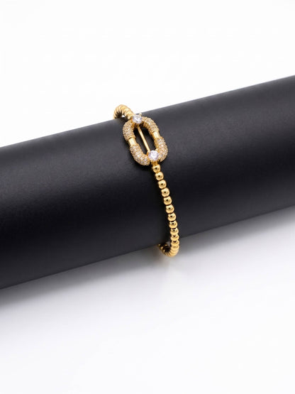 Minimalist Gold Beaded Jewelry for Wedding Wear