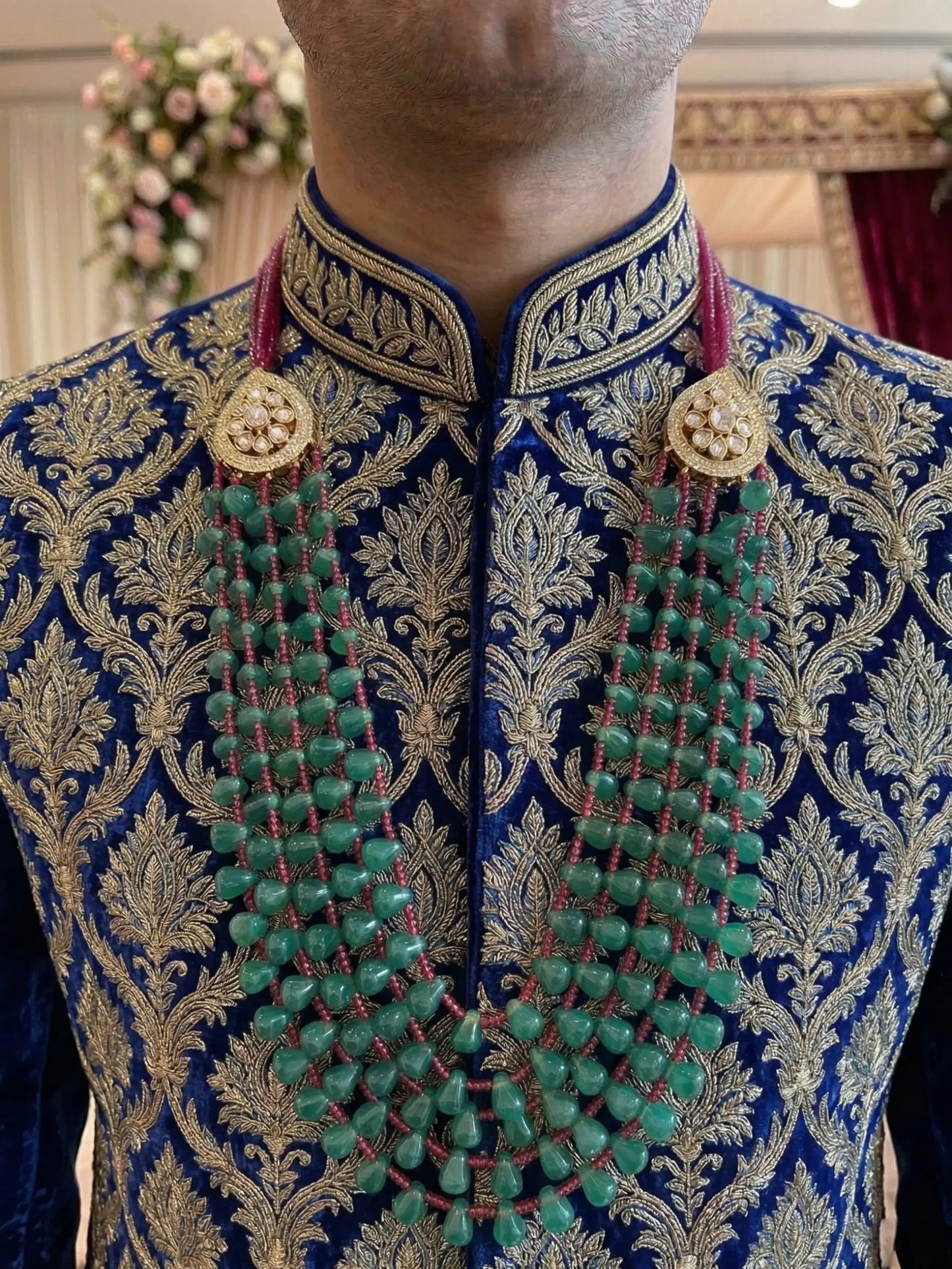 Emerald Groom Mala
