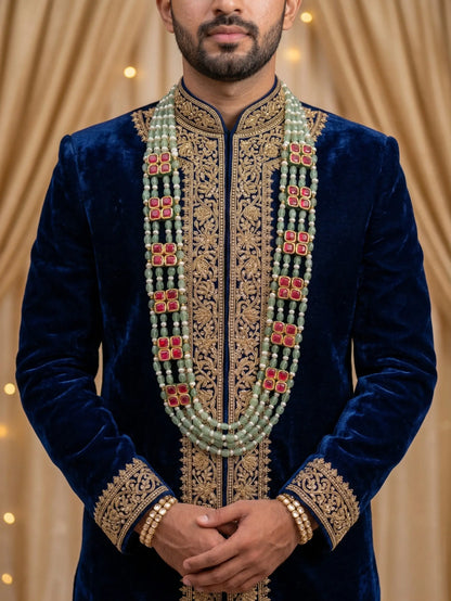 Elegant Multi-Layered Groom Mala