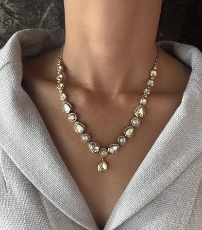 Jewel Street Moissanite, CZ Necklace Set