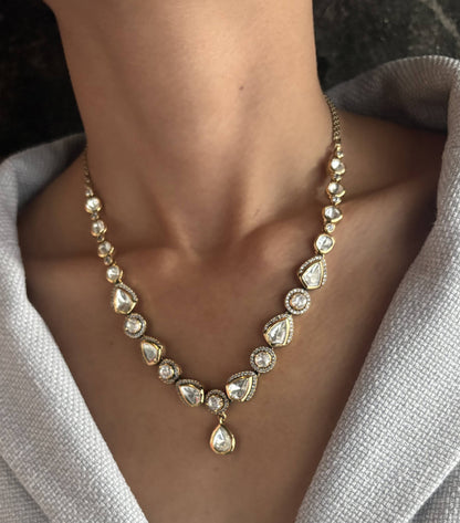 Jewel Street Moissanite, CZ Necklace Set