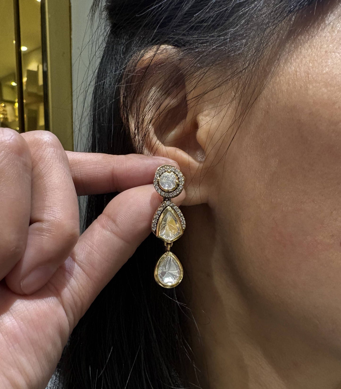 Jewel Street Moissanite, CZ Necklace Set