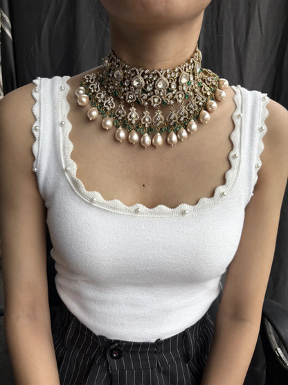 polki victorian choker for womens 