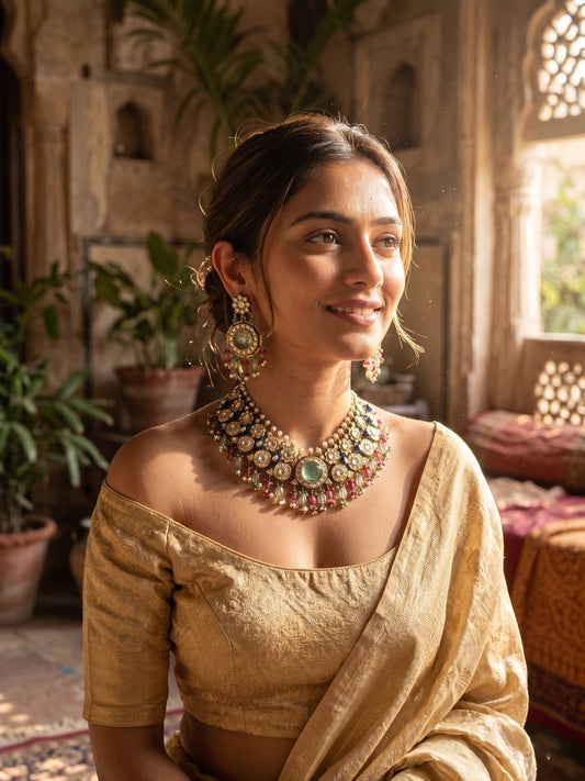 Kundan Peacock Necklace