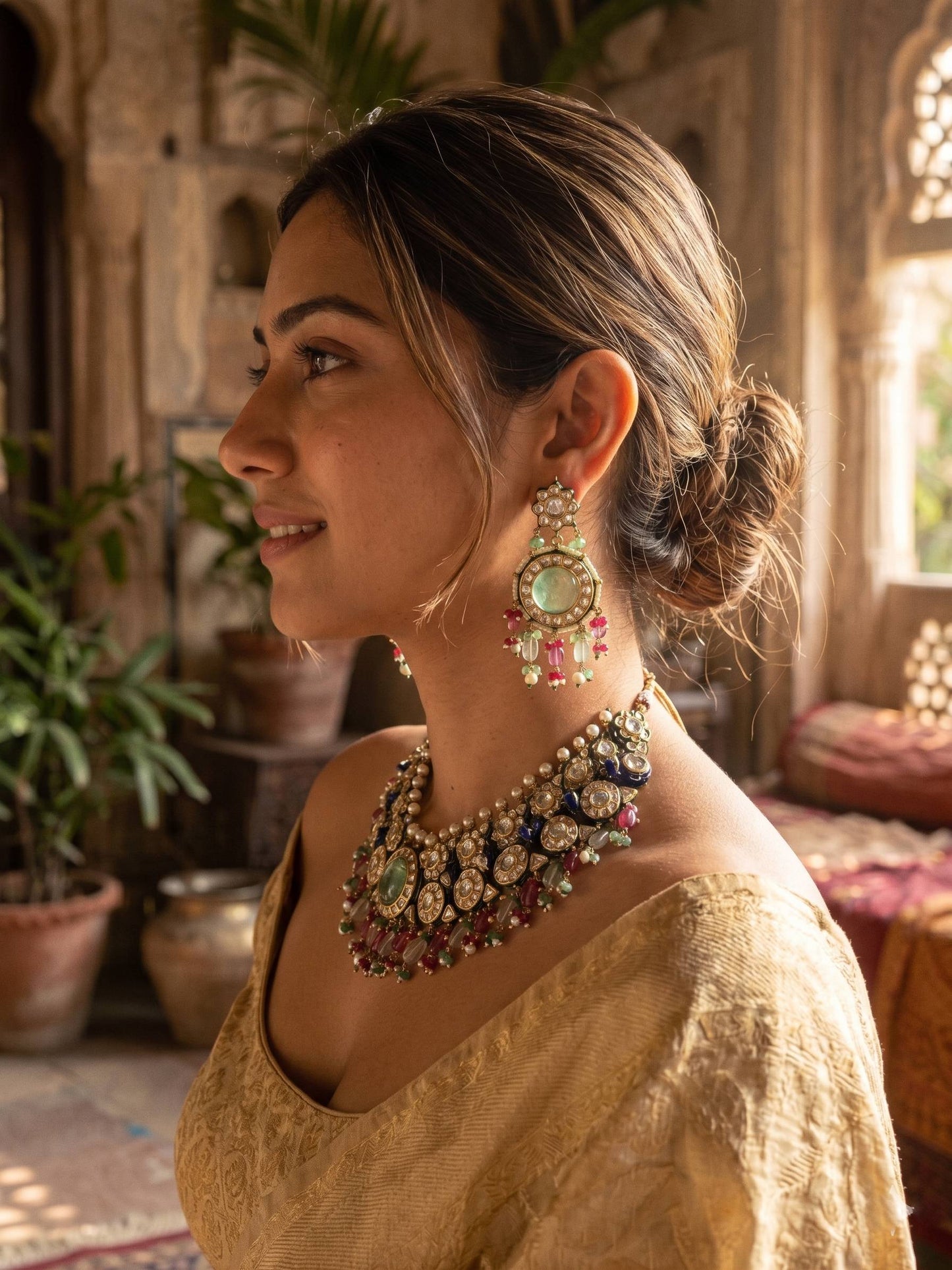 Kundan Peacock Necklace