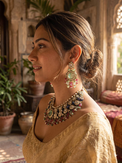 Kundan Peacock Necklace