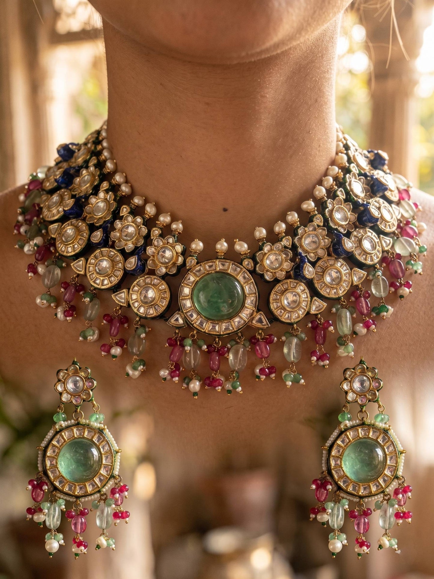 Kundan Peacock Necklace