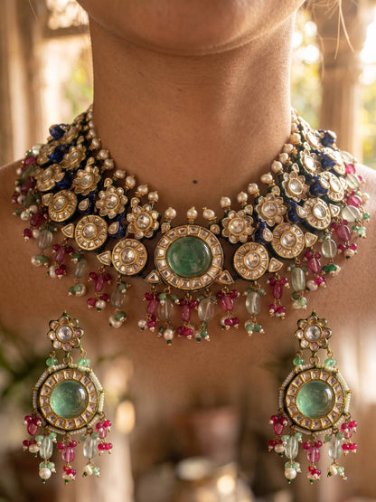 Kundan Peacock Necklace