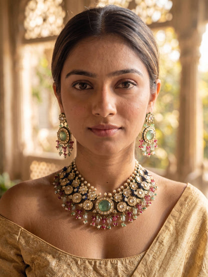 Kundan Peacock Necklace