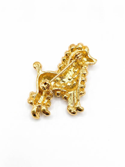 Luxury Crystal & Pearl Dog Brooch Pin – Men's Fashion Styling