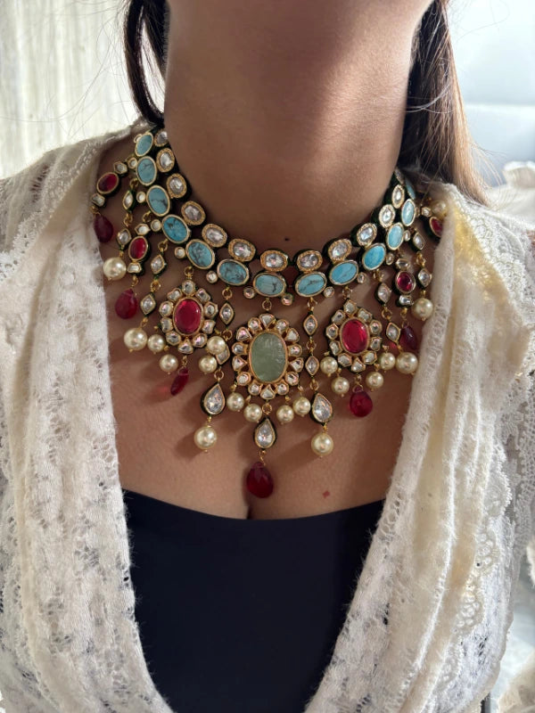 Noor-E- Asmaan  Kundan Necklace