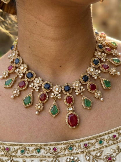 Simple Choker Necklace For Saree