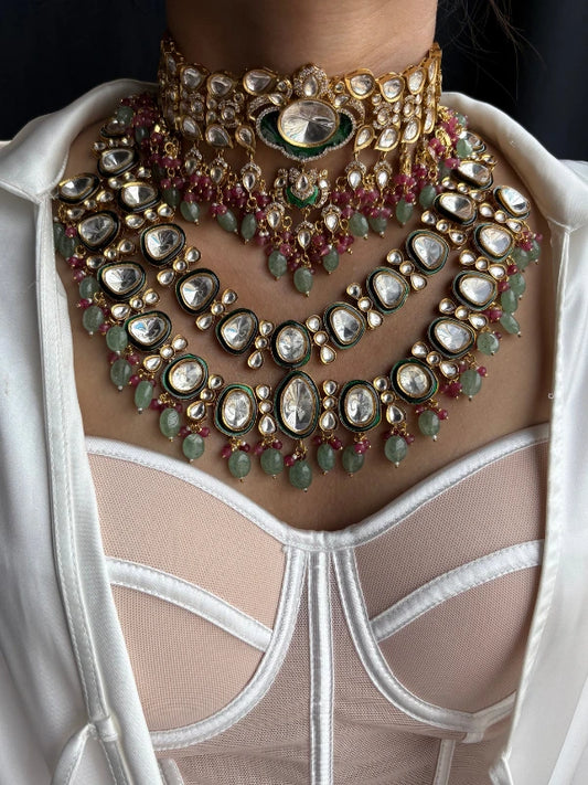 polki choker set