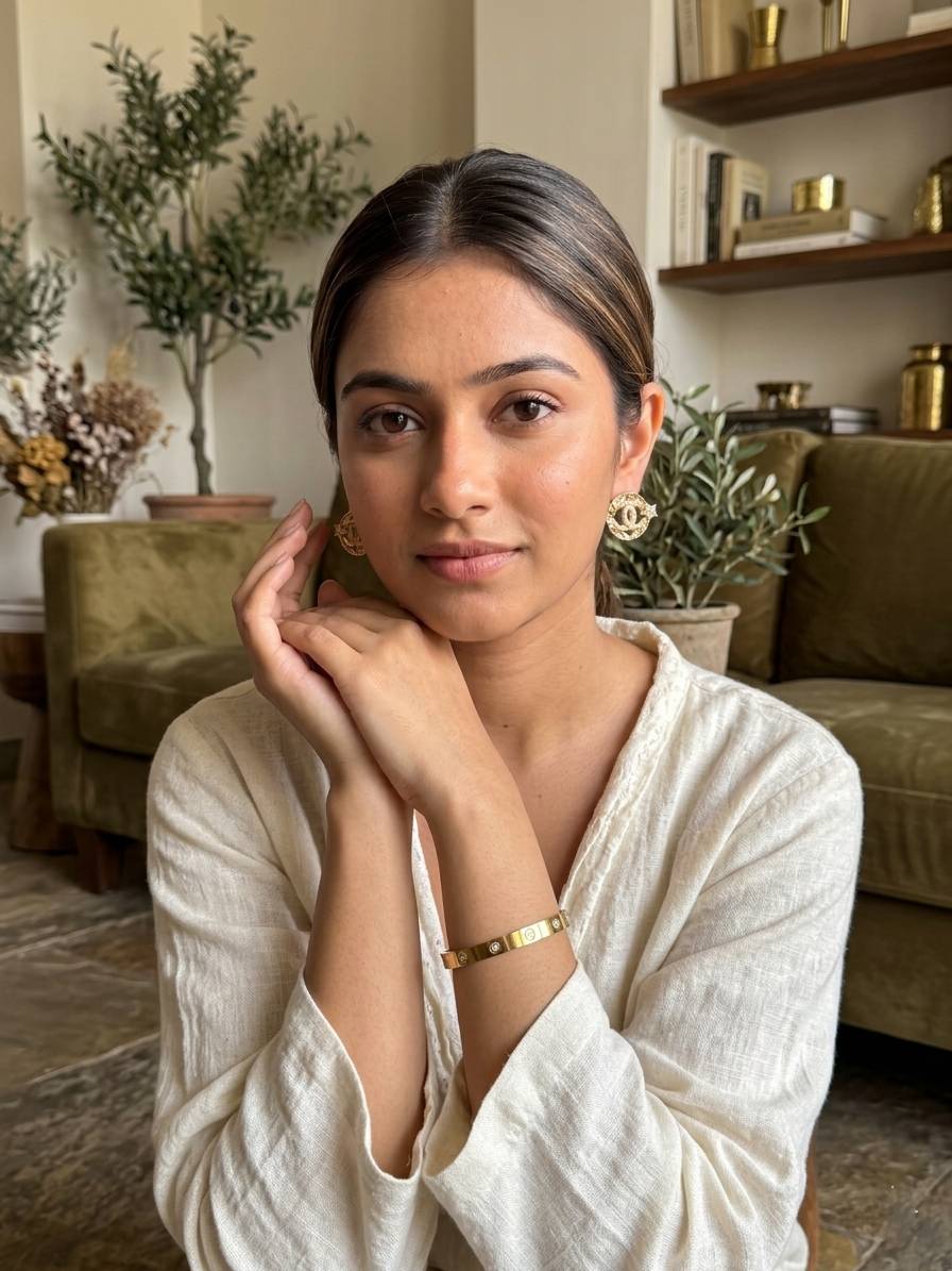 The minimalist design makes it a versatile fashion bracelet for women that pairs perfectly with watches or other gold accessories.