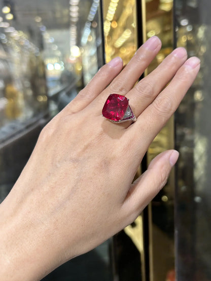 Close-up of premium silver rings for women with 4-prong setting