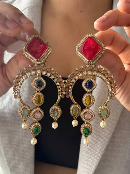 Victorian Dangle Earrings Set