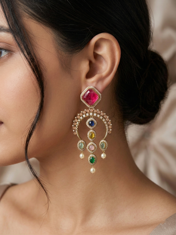 Victorian Dangle Earrings Set