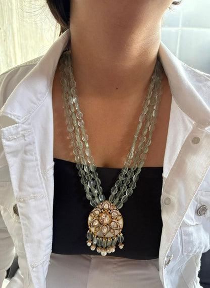 Royal Groom Mala with Green Beads