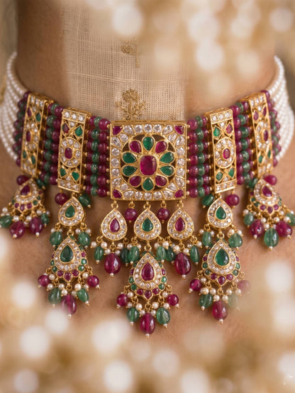 jadau-choker-necklace-set-for-women-4
